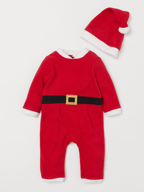 

H&M Girls Red Fleece Santa Costume