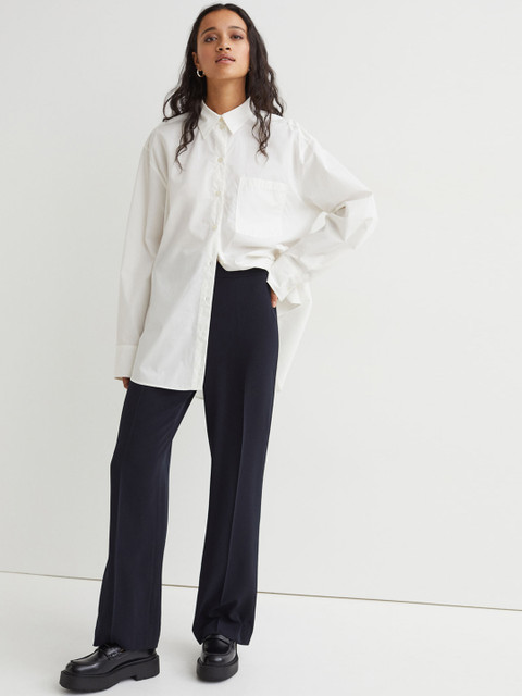 

H&M WomenBlue Wide Trousers, Blue
