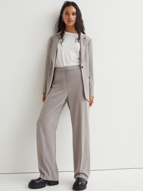 

H&M Women Beige Wide Trousers