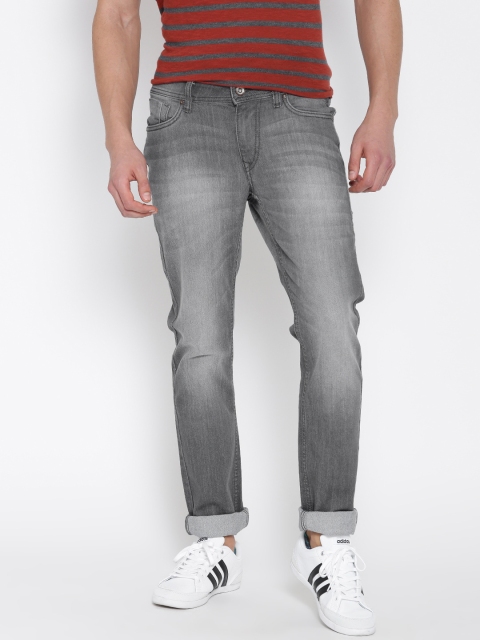 

Flying Machine Men Grey Skinny Fit Jeans