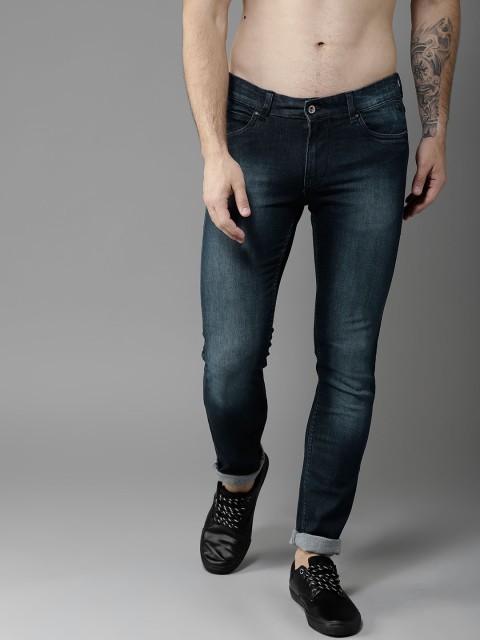 

Flying Machine Men Blue Stretch Fit Mid-Rise Jeans