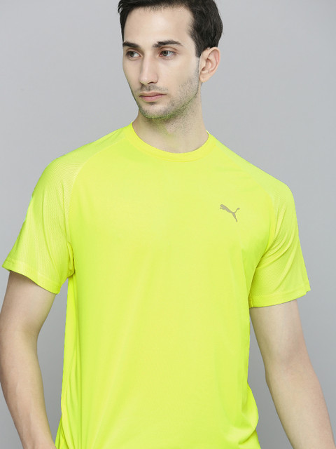 

Puma Men Lime Green Active T-shirt