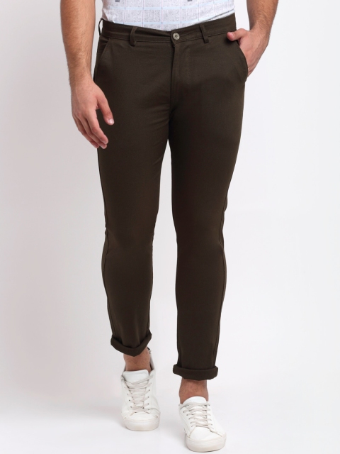 

Rodamo Men Green Slim Fit Trousers