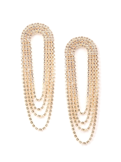 

ODETTE Woman Gold-Toned Oval Drop Earrings