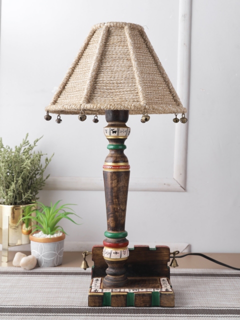 

Aapno Rajasthan Beige Self Assembly Table Lamp