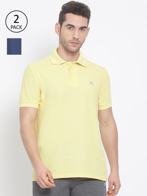 

LUX NITRO Men Lime Green 2 Polo Collar Pockets T-shirt