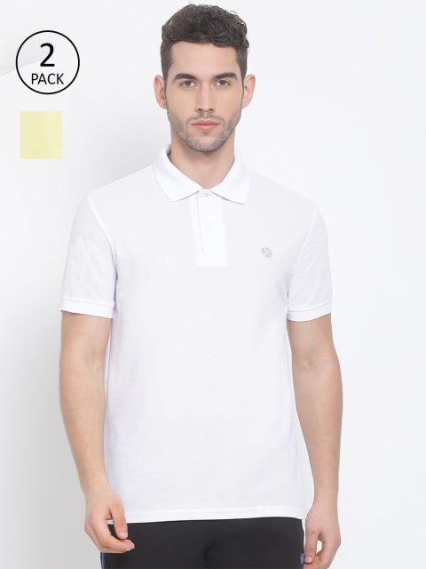 

LUX NITRO Men Pack Of 2 Pure Cotton T-shirts, White