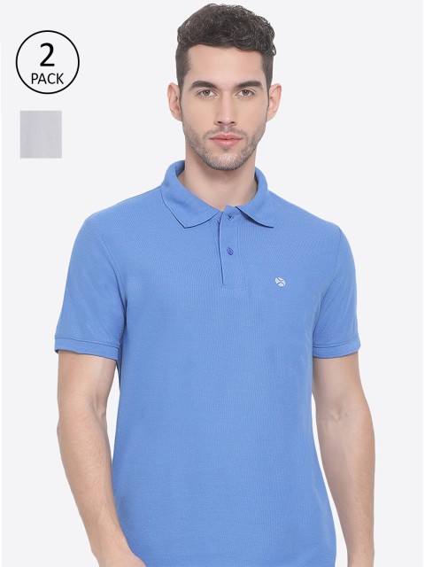 

LUX NITRO Men Blue 2 Polo Collar T-shirt
