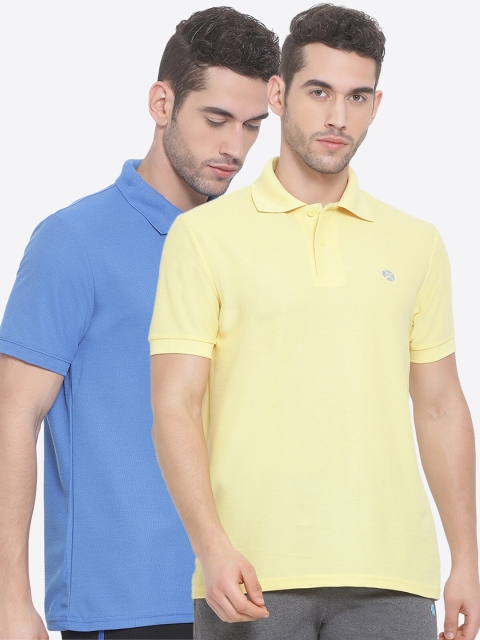 

LUX NITRO Men Lime Green 2 Polo Collar Pockets T-shirt