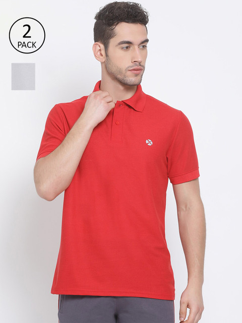 

LUX NITRO Men Red 2 Polo Collar T-shirt