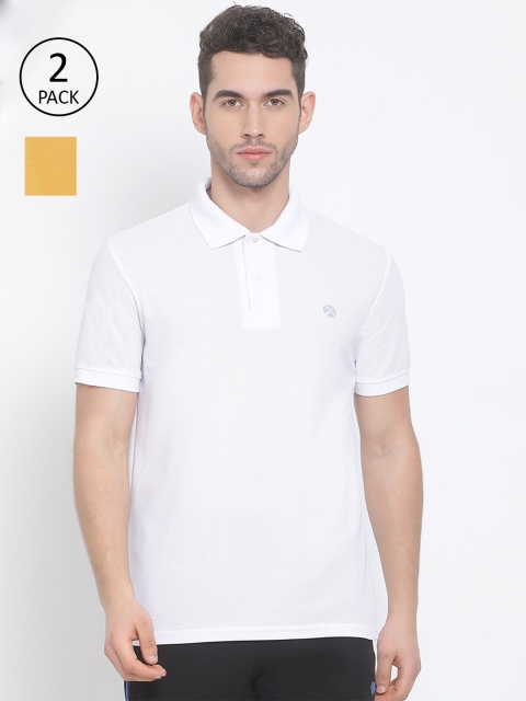 

LUX NITRO Men Pack Of 2 Pure Cotton T-shirts, White
