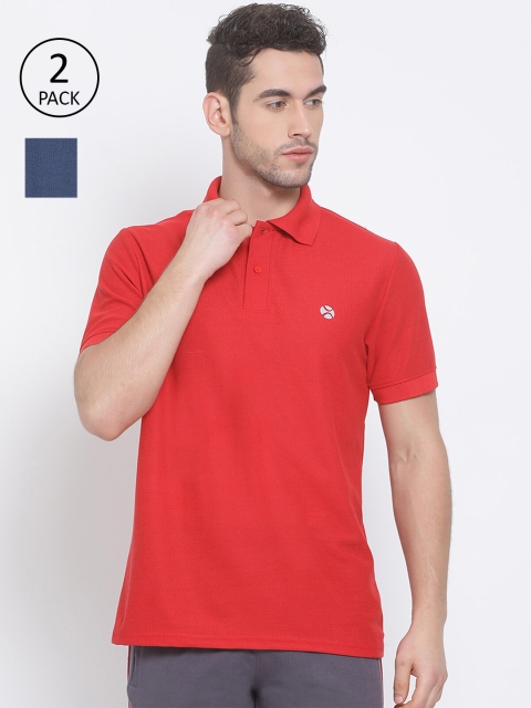 

LUX NITRO Men Red 2 Polo Collar Pockets T-shirt