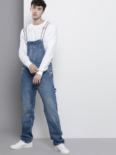 

Tommy Hilfiger Men Blue Light Fade Stretchable Dungaree
