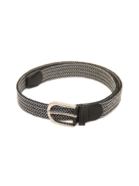 

Espana Men Black & White Braided Elastic Belt