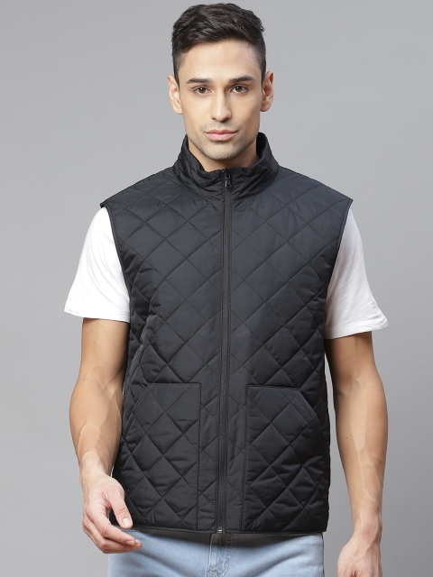 

Marks & Spencer Men Black Checked Quilted Jacket