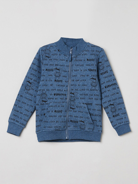 

max Boys Blue Printed Sweatshirt