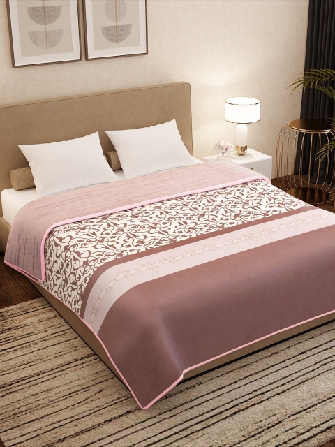 

Story@home Pink Ethnic Motifs Printed AC Room 400 GSM Double Bed Comforter