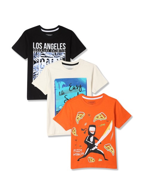 

Cherokee Boys Pack Of 3 Printed T-shirts, Multi