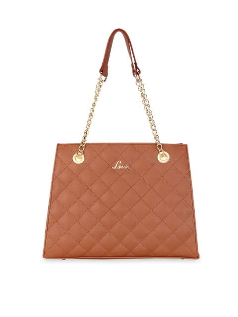 

Lavie Brown Textured Structured Shoulder Bag