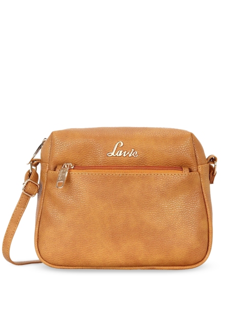 

Lavie Yellow Structured Sling Bag