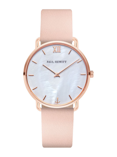 

PAUL HEWITT Women White Printed Dial & Pink Leather Straps Analogue Watch PH-M-R-P-30S