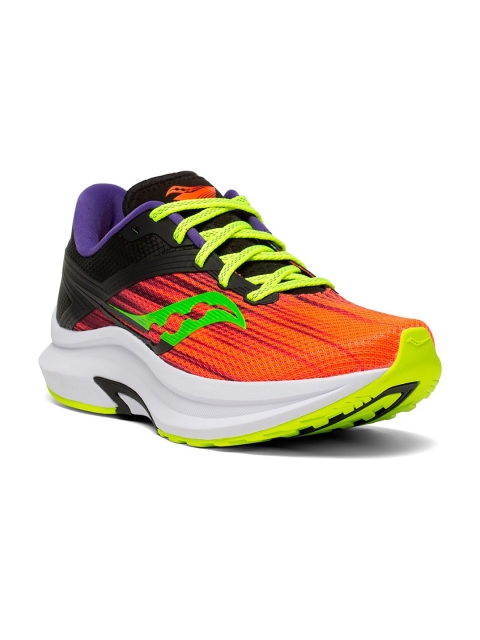 

saucony Men Orange Mesh Running Shoes