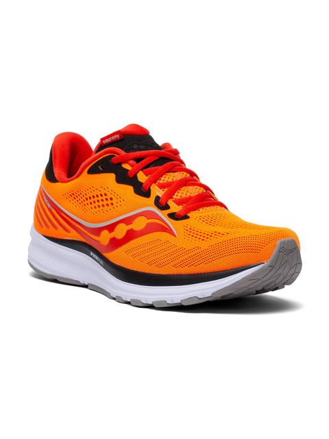 

saucony Men Orange Mesh Running Shoes