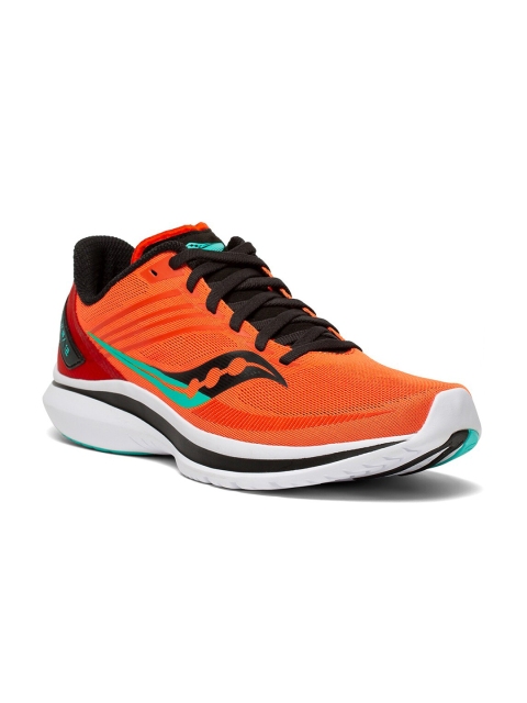 

saucony Men Orange Mesh Running Shoes