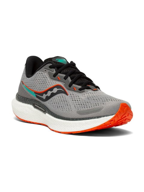 

saucony Men Grey Mesh Running Shoes