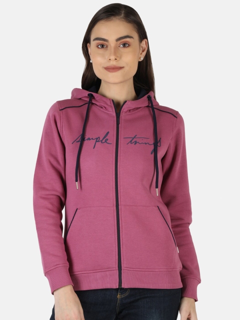 

Monte Carlo Women Pink Hooded Sweatshirt