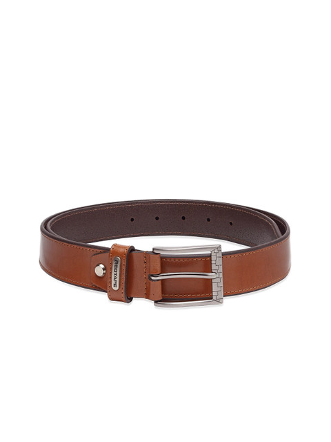 

Red Tape Men Tan Textured Leather Belt