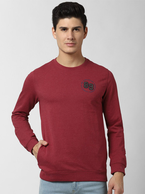 

Peter England Casuals Men Maroon Sweatshirt