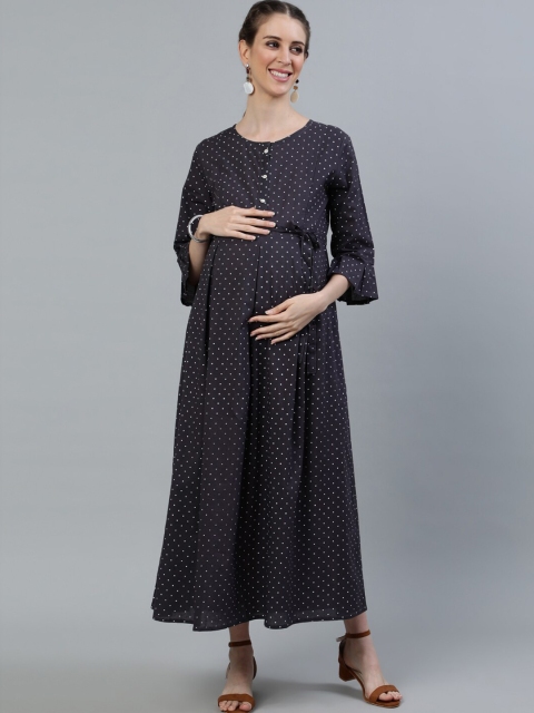 

AASI - HOUSE OF NAYO Grey Maternity Maxi Dress