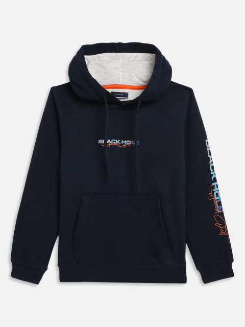 

Octave Boys Blue Printed Hooded Sweatshirts