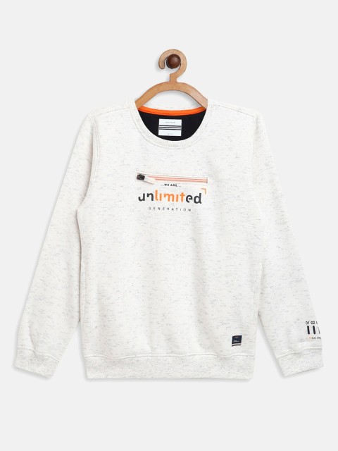 

Octave Boys White Printed Sweatshirts
