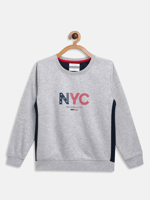 

Octave Boys Grey Printed Sweatshirt