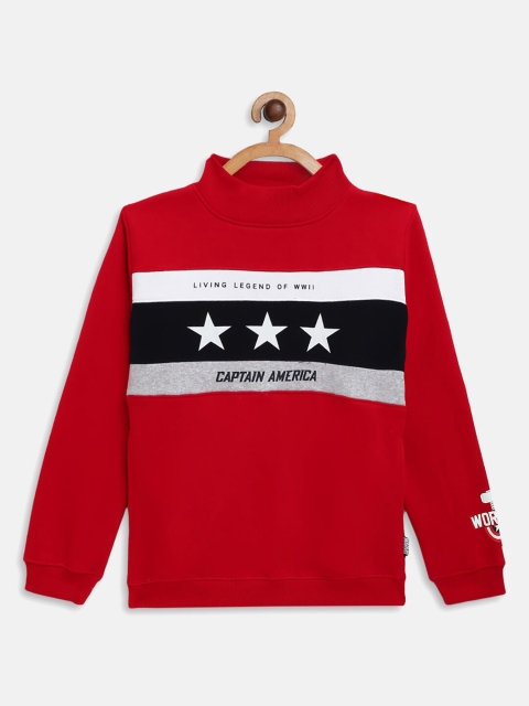 

Octave Boys Red Printed Sweatshirt