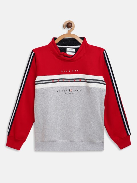 

Octave Boys Red Colourblocked Sweatshirt