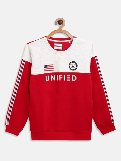

Octave Boys Red Colourblocked Sweatshirt