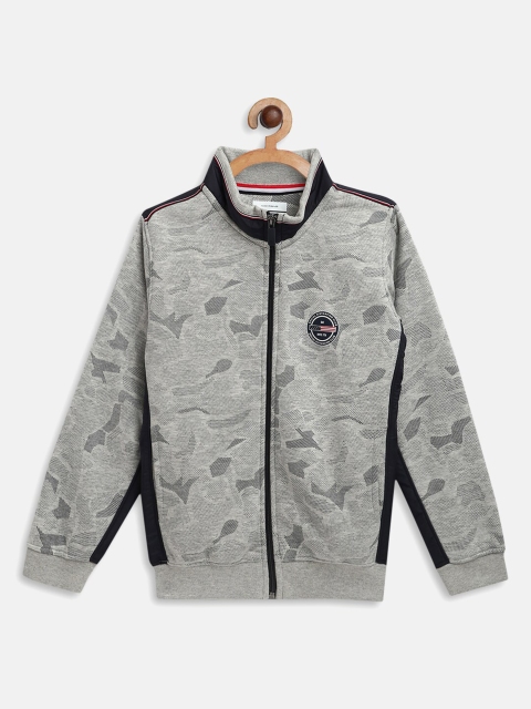 

Octave Boys Grey Melange Printed Sweatshirt