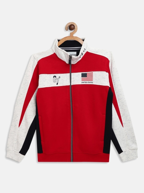 

Octave Boys Red Colourblocked Sweatshirts