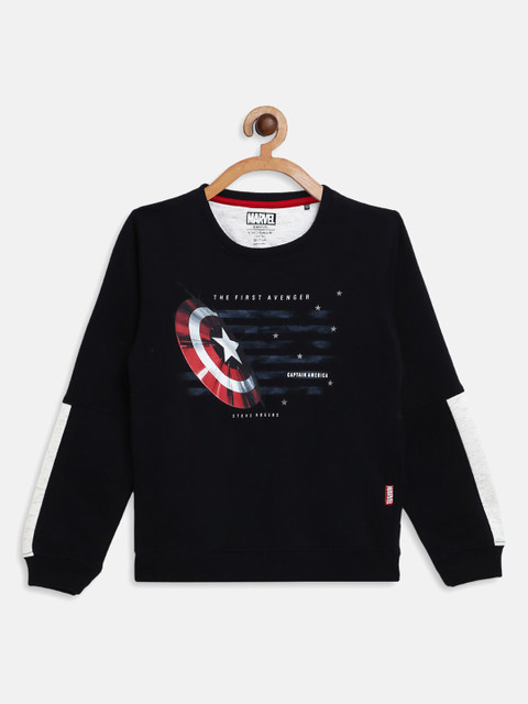 

Octave Boys Navy Blue Printed Sweatshirt
