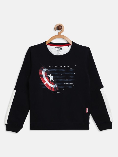 

Octave Boys Navy Blue Printed Sweatshirt