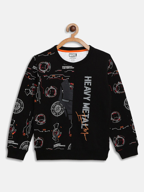 

Octave Boys Black Printed Sweatshirt