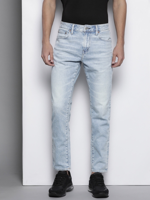 

AMERICAN EAGLE OUTFITTERS Men Blue Relaxed Fit Light Fade Stretchable Jeans