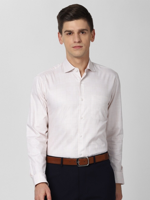 

Peter England Elite Men Cream-Coloured Opaque Formal Shirt