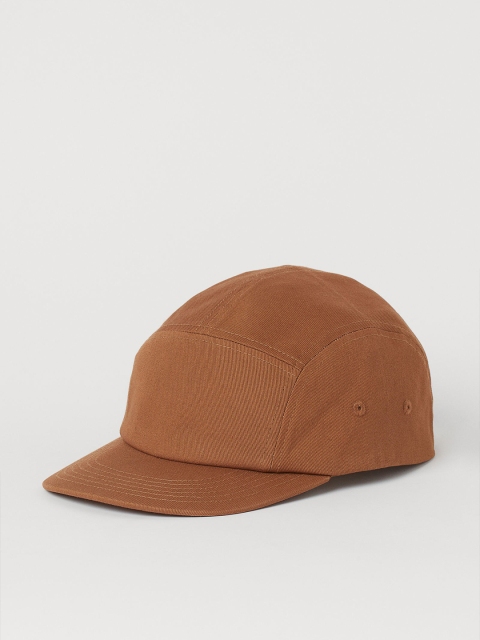 

H&M Men Brown Solid Cotton Twill Cap