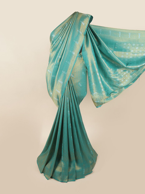

Pothys Women Blue Banarasi Silk Saree