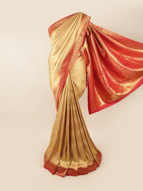 

Pothys Women Gold Banarasi Silk Saree
