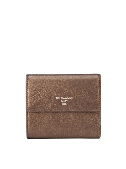

Da Milano Women Brown Textured Leather Three Fold Wallet